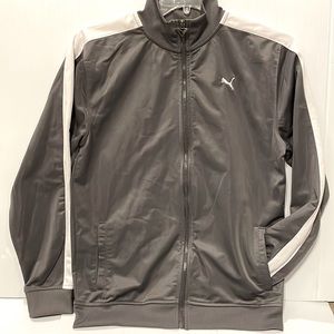PUMA Youth Boys Athletic Zip Front Mock Neck Jacket